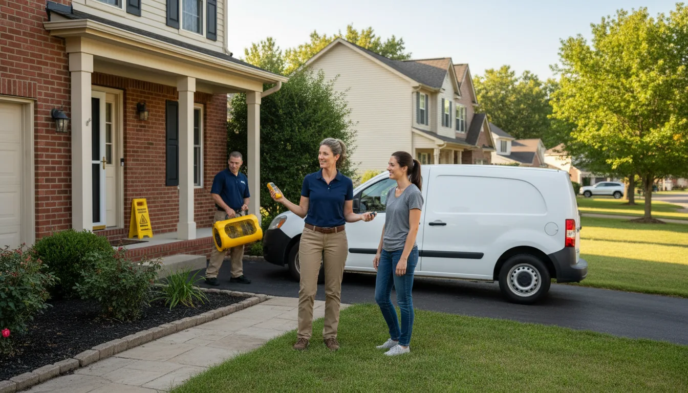 Residential water damage restoration in Arnold, MO